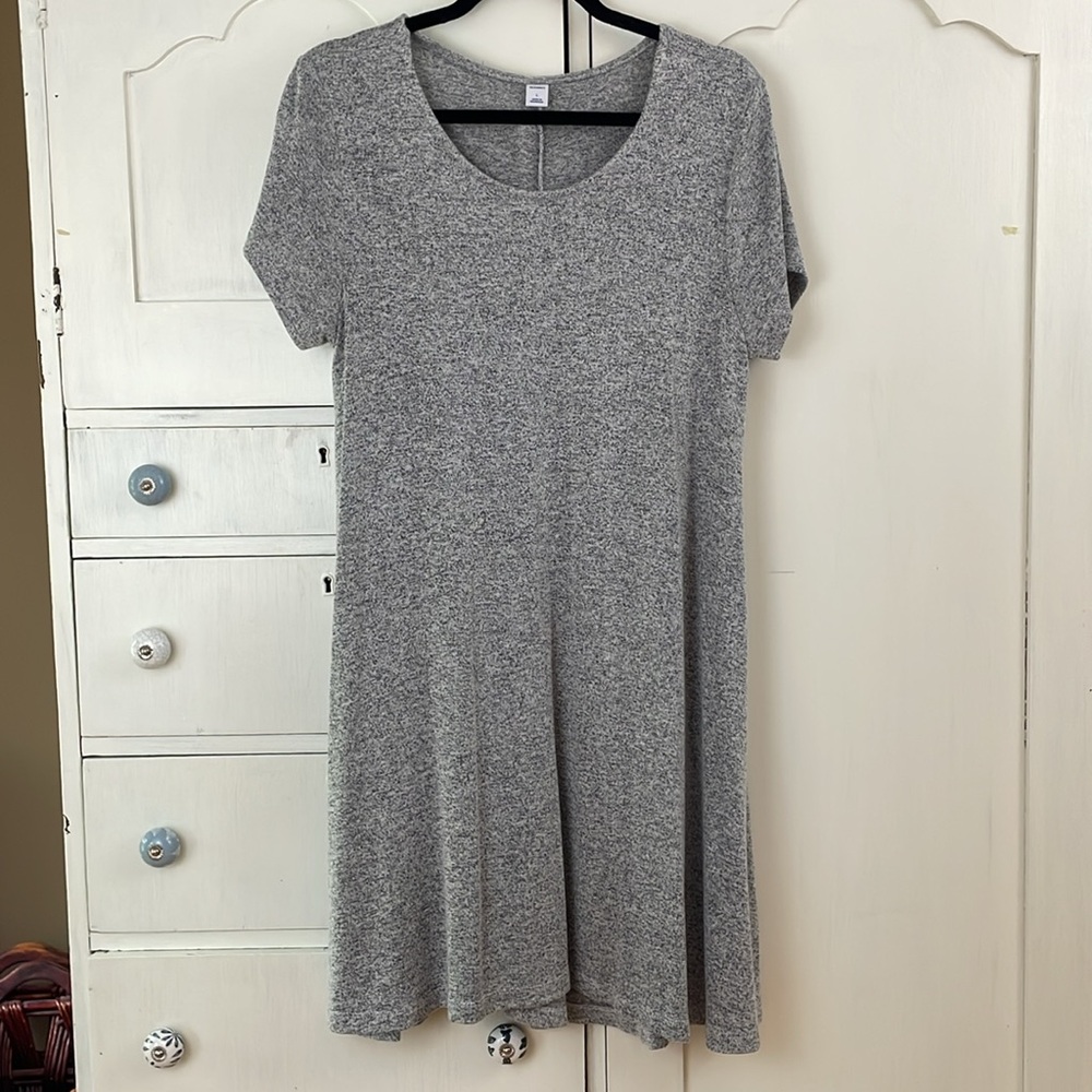 Old Navy Dress Heather Gray Short Sleeve L